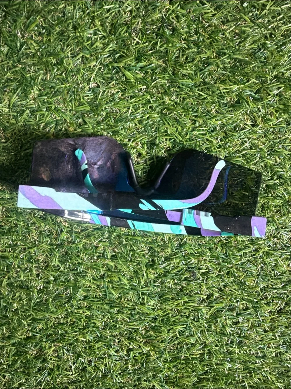 Replacement Mirrored VR/AR Visor Lens - Iridescent Blue-Green